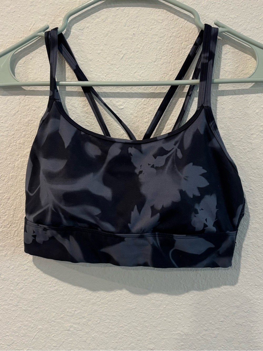 all in motion Navy and Blue Floral Strappy Sports Bra